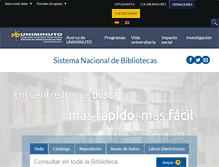 Tablet Screenshot of biblioteca.uniminuto.edu